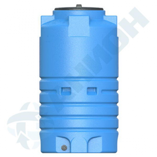 Ёмкость AНИОН EVO1000ФК2З объем 1000 литров с дыхательным клапаном и сливом синяя