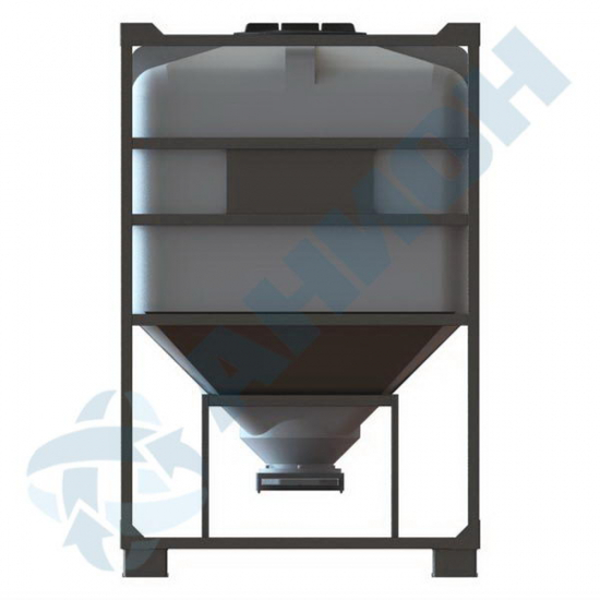 Ёмкость AНИОН КМГ1100МШК объем 1100 л. с шибер заслонкой