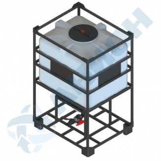 Ёмкость AНИОН КСГМГ1100МК2С2 объем 1100 л. с дыхательным клапаном, полным сливом