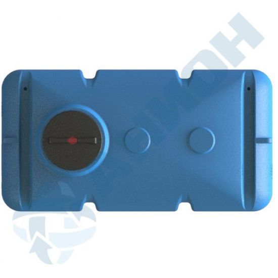 Ёмкость AНИОН МП2500ФК2_П100 объем 2500 литров с дыхательным клапаном со сливными патрубками синяя