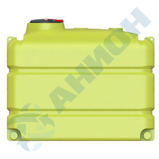 Ёмкость AНИОН МП3000ФК3_2П100 объем 3300 литров с поплавковым клапаном, с сливными патрубками жёлтая