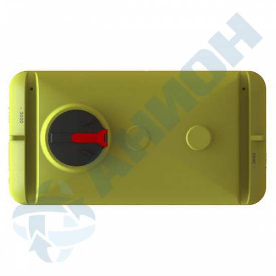 Ёмкость AНИОН МП3000ФК3_2П100 объем 3300 литров с поплавковым клапаном, с сливными патрубками жёлтая