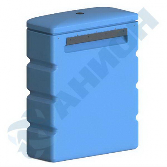 Ёмкость AНИОН НБ150Н объем 150 литров навесная прямоугольная, с кронштейном синяя