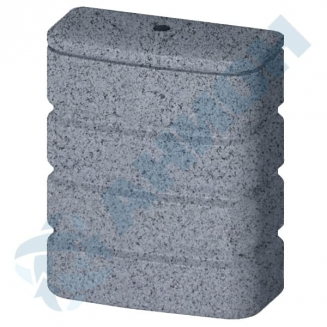 Ёмкость AНИОН НБ150Нгр объем 150 литров навесная прямоугольная, с кронштейном серый гранит