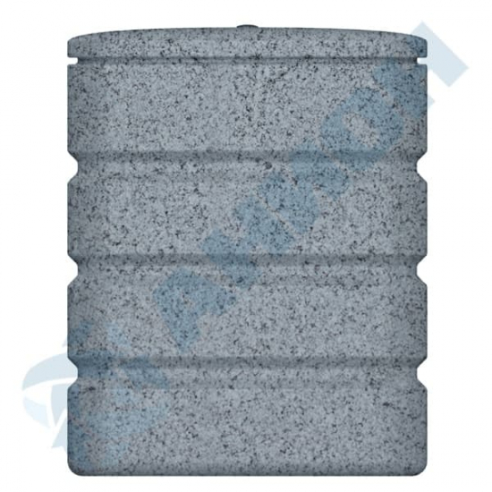 Ёмкость AНИОН НБ150Нгр объем 150 литров навесная прямоугольная, с кронштейном серый гранит