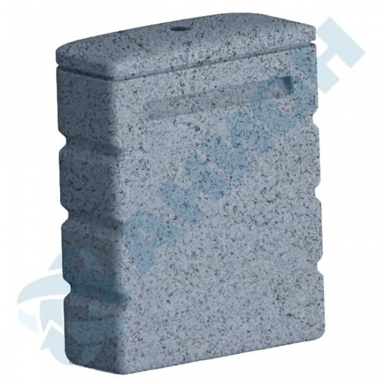 Ёмкость AНИОН НБ150Сгр объем 150 литров прямоугольная вертикальная, без кронштейна серый гранит