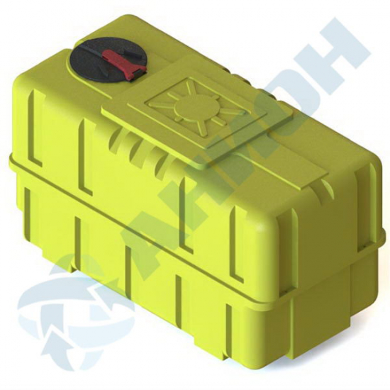 Ёмкость AНИОН Р2500ФК3 объем 2500 литров с поплавковым клапаном жёлтая