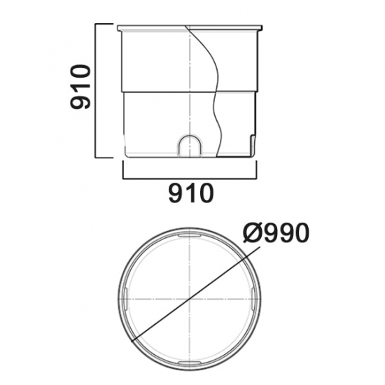 Ёмкость АНИОН СТУ500 объем 500 литров белая 