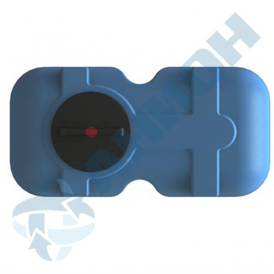 Ёмкость AНИОН Т1500ФК2З объем 15000 литров с дыхательным клапаном и сливом синяя