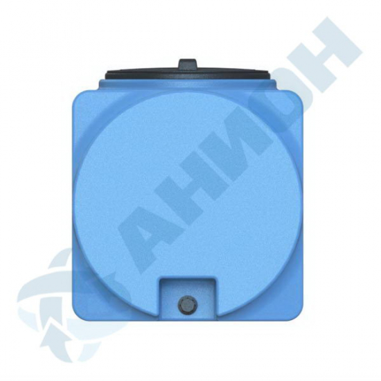 Ёмкость AНИОН Т500ГФК2З объем 500 литров с дыхательным клапаном и сливом синяя