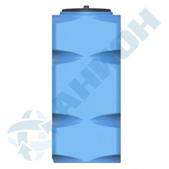 Ёмкость AНИОН Т500ВФК2З объем 500 литров с дыхательным клапаном и сливом синяя