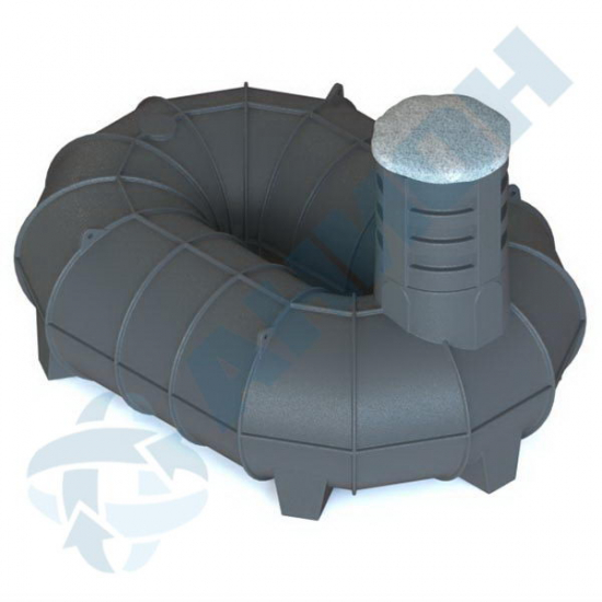 Ёмкость AНИОН U4500_СК_К590 объем 4500 л. для поземного хранения жидкостей, с увеличенной высотой