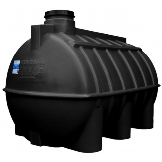 Ёмкость AQUAPLAST ОГ2000 объём 2000 литров чёрная