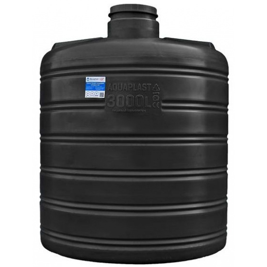 Ёмкость AQUAPLAST ОВ3000 объём 3000 литров чёрная