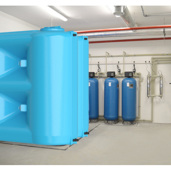 Ёмкость AQUATECH Combi W-2000 объем 2000 литров синяя