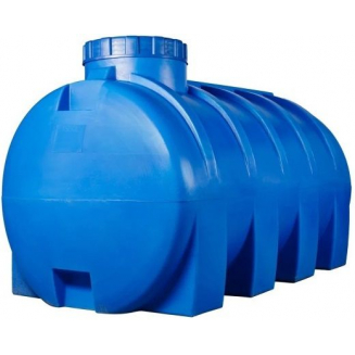 Ёмкость БАЙДАР ПЛАСТ горизонтальная 1500 литров В116 Д193 Ш100 синяя