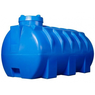 Ёмкость БАЙДАР ПЛАСТ горизонтальная 2000 литров В116 Д220 Ш115 синяя