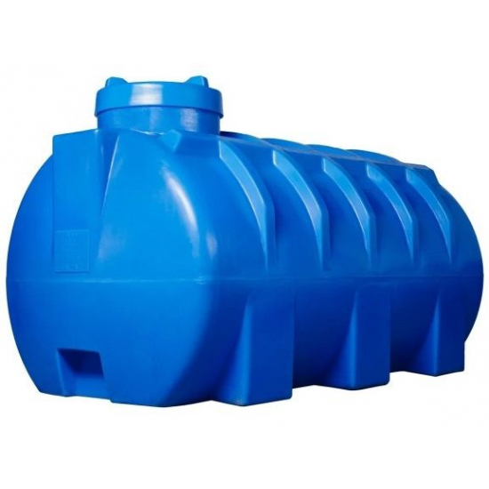 Ёмкость БАЙДАР ПЛАСТ горизонтальная 2000 литров В116 Д220 Ш115 синяя