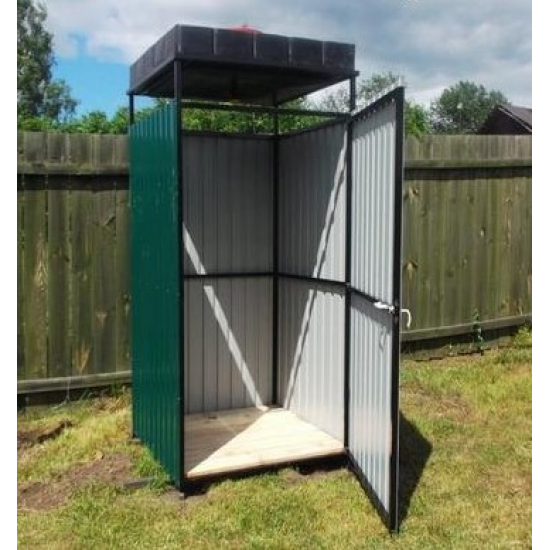 Ёмкость для душа AQUATECH 950x950x440  объем 240 литров чёрная