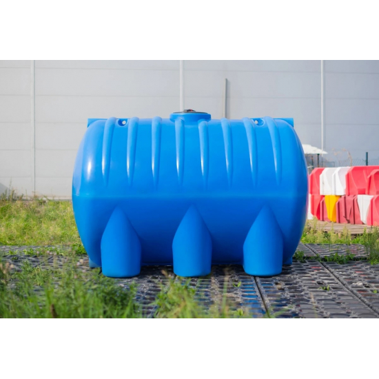 Ёмкость ЭкоПром HR8000 объем 8000 литров с дыхательным клапаном синяя