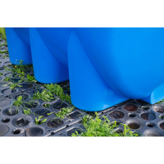 Ёмкость ЭкоПром HR8000 объем 8000 литров с дыхательным клапаном синяя