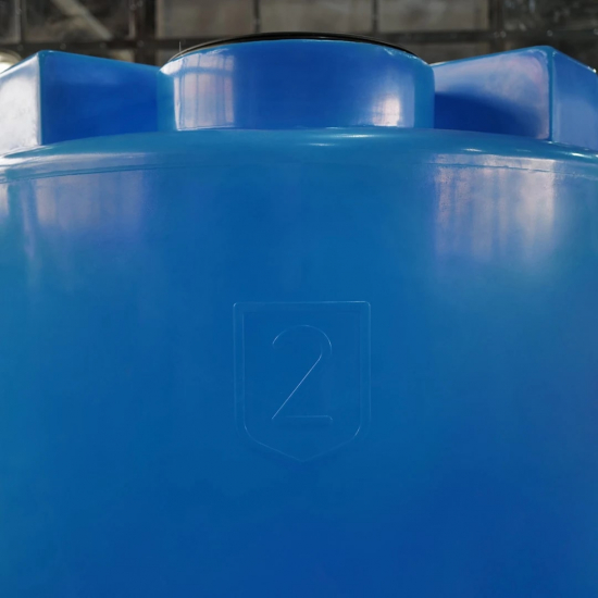 Ёмкость ЭкоПром T2000 объем 2000 литров с дыхательным клапаном синяя
