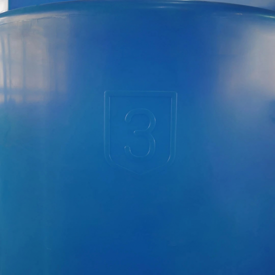Ёмкость ЭкоПром T3000 объем 3000 литров с дыхательным клапаном синяя