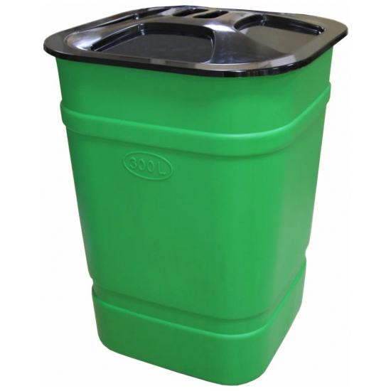 Емкость пластиковая АЛЬТЕРНАТИВА М3047 с крышкой 300 литров