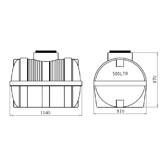 Ёмкость STERH Gor 500 blue 531324 объем 500 литров синяя