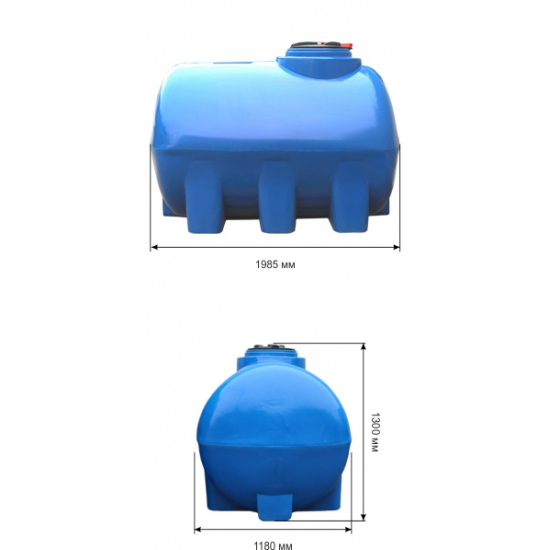 Ёмкость STERH Gor Н2000 blue 531359 объем 2000 литров синяя