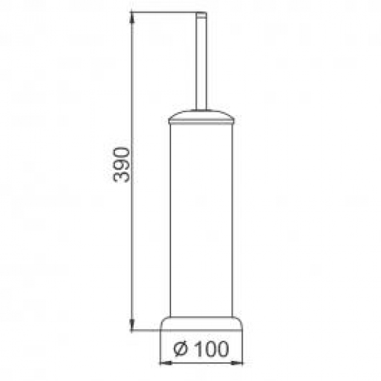 Ершик FRAP F901 металлическая колба