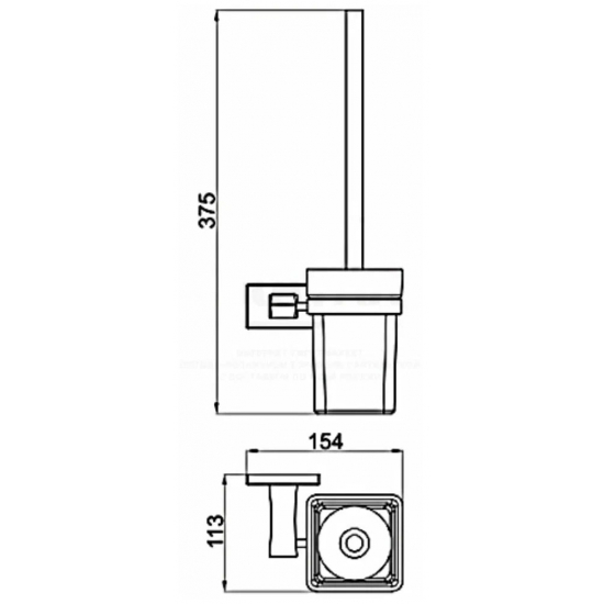 Ершик GAPPO G0710 настенный