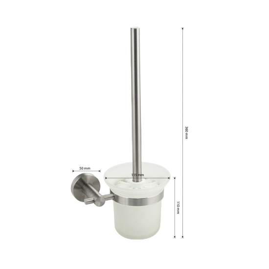 Ершик GFmark GF-80162 настенный нержавеющая сталь