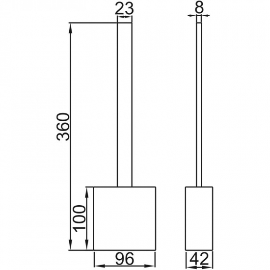 Ершик LEDEME 917/W гибкий белый