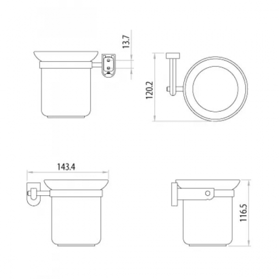 Ершик LEMARK Omega LM3137C настенный