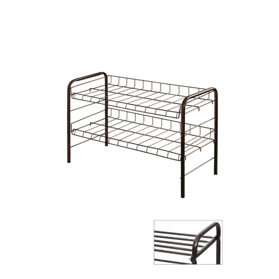 Этажерка для обуви NIKA 660*280*440 2 полки, цвет медь