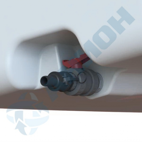 Еврокуб AНИОН КСГМГ1000МСК_VПК1 объем 1000 литров в металлической корзине белый