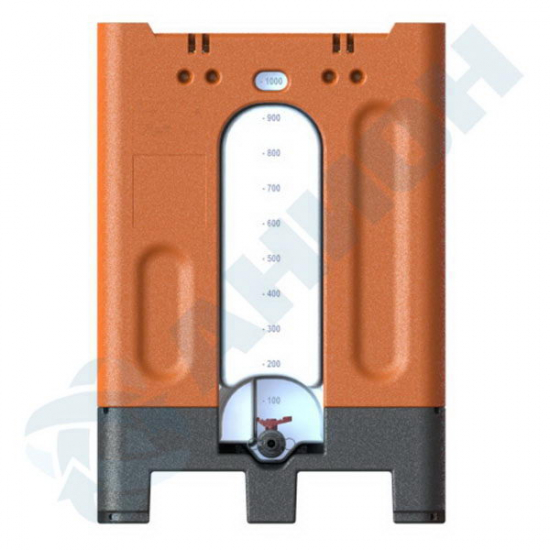 Еврокуб AНИОН КСГМГ1000НН_СК_2 объем 1000 литров в жёстком пластиковом кожухе, со сливом белый