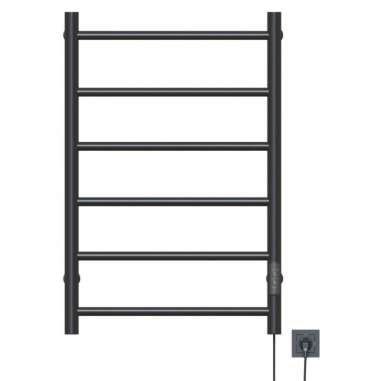 Полотенцесушитель электрический MIXLINE Vega 80x50 289 Вт, графит