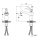 Смеситель для раковины KAISER Logo 47711-1 бронза