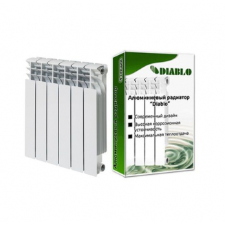 Радиатор алюминиевый DIABLO 500/100  1 секция