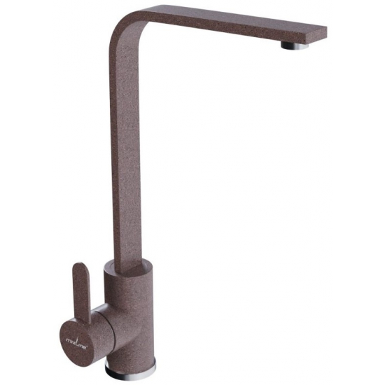 Смеситель для кухни MIXLINE ML-GS14 (307) из нержавеющей стали, терракотовый