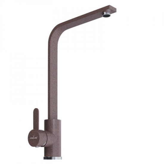 Смеситель для кухни MIXLINE ML-GS14 (307) из нержавеющей стали, терракотовый