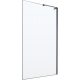 Душевая перегородка VECONI Korato KR-77B 100x200 стекло прозрачное, профиль чёрный