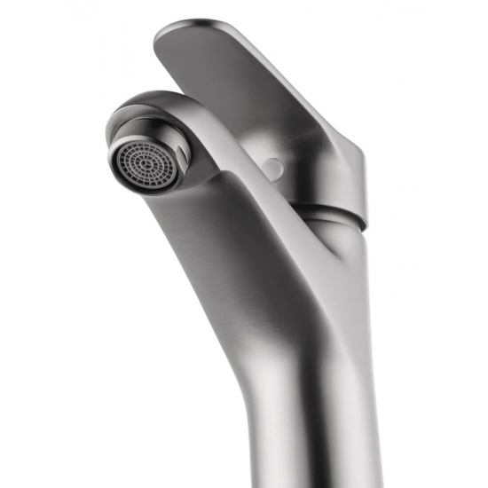 Смеситель для раковины WONZON & WOGHAND WW-A40212-BGG тёмный графит