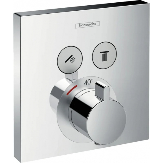Термостатический смеситель встраиваемый HANSGROHE ShowerSelect 15763000, С ВНУТРЕННЕЙ ЧАСТЬЮ, хром