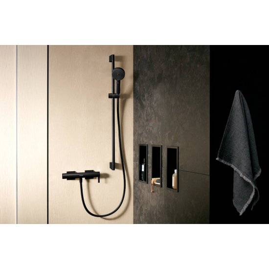 Лейка для душа HANSGROHE Pulsify Relaxation 105 3jet 24110670 матовый чёрный