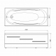 Акриловая ванна NOVA Easy 150x70