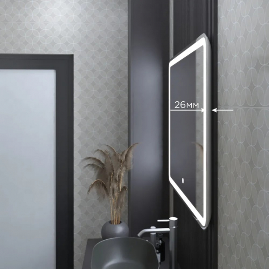 Зеркало MIXLINE Альдо 800x700 с LED подсветкой