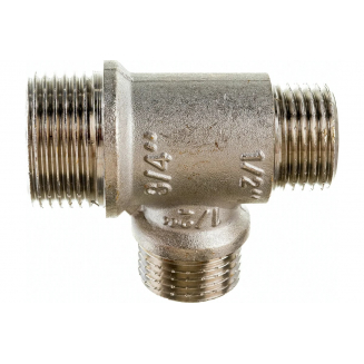 Тройник резьбовой VALTEC 3/4" x 1/2" x 1/2" нар.-нар.-нар. 20-15-15 мм VTr.131.RN.050404